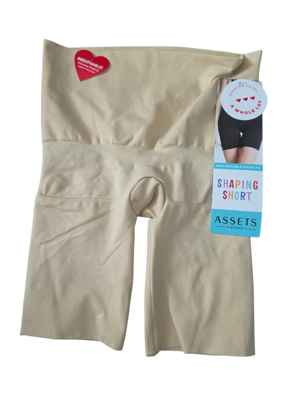 NWT Assets By Spanx Tan High Waisted Shaping Shorts Size S